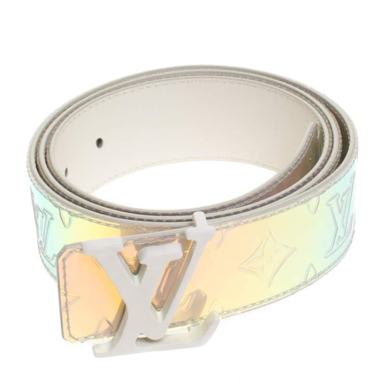 مملوكة مسبقًا Louis Vuitton Monogram PVC Prism LV Shape Belt 100CM