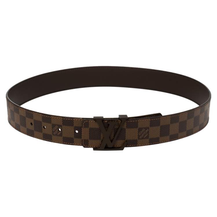 Louis Vuitton Damier Men's Leather Brown Belt Size 80