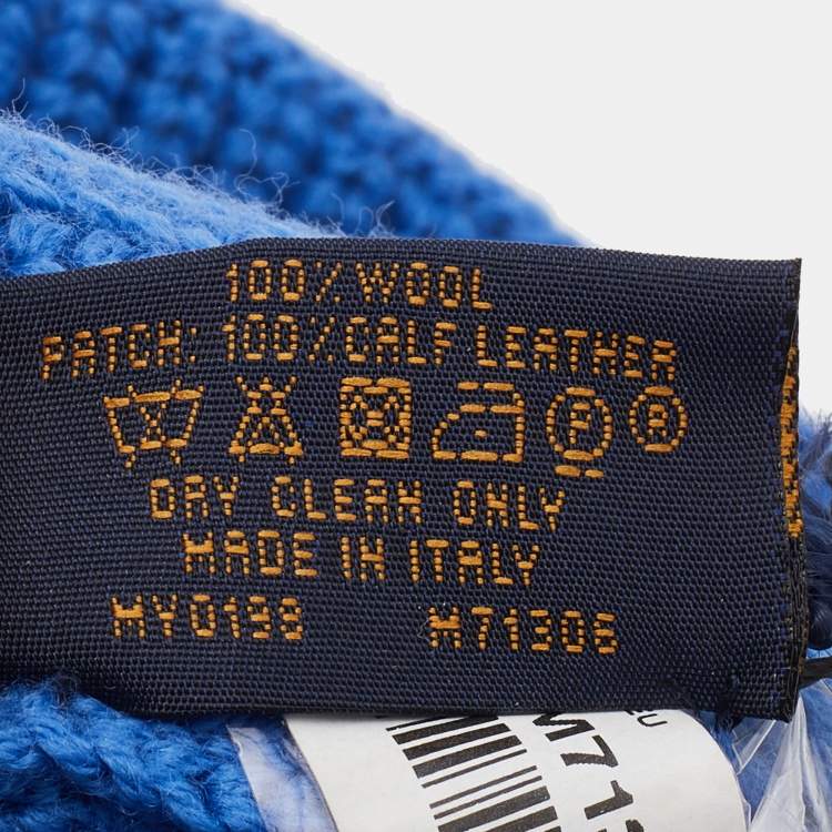 Pre Owned Louis Vuitton Blue Wool Knit Beanie