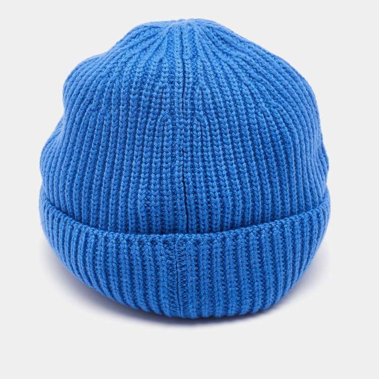 Pre Owned Louis Vuitton Blue Wool Knit Beanie