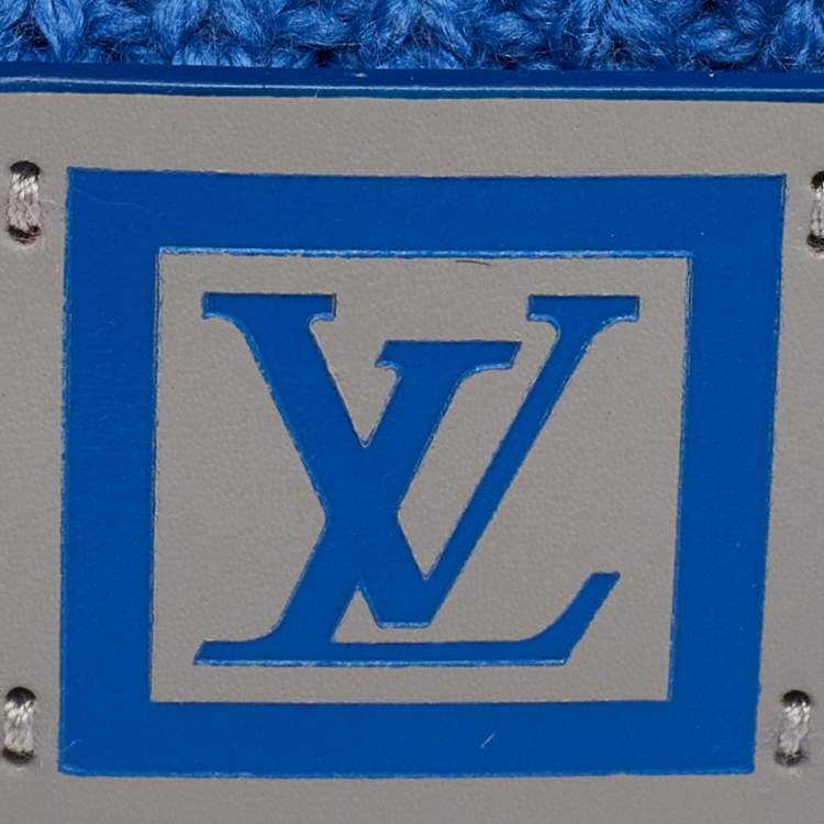 Pre Owned Louis Vuitton Blue Wool Knit Beanie