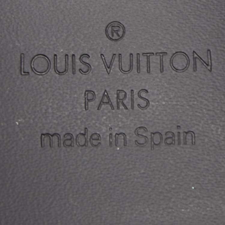 Pre Owned Louis Vuitton Black Leather Neogram Belt 85CM