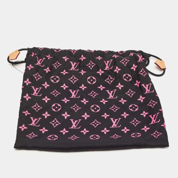 Pre Owned Louis Vuitton Graphite Damier Map Wool & Alpaca Scarf
