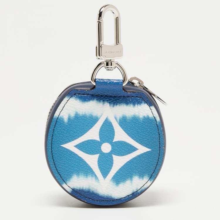 Pre Owned Louis Vuitton Blue Monogram Escale Canvas Earphone Case