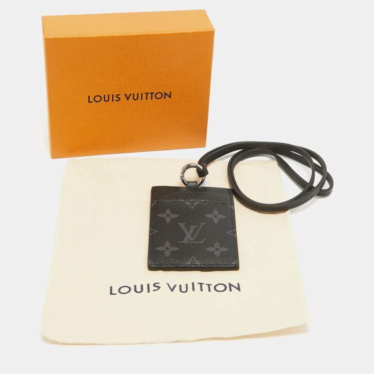 Pre Owned Louis Vuitton Damier Graphite ID Card Holder 