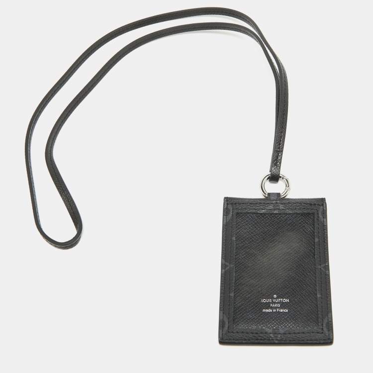 Pre Owned Louis Vuitton Damier Graphite ID Card Holder 