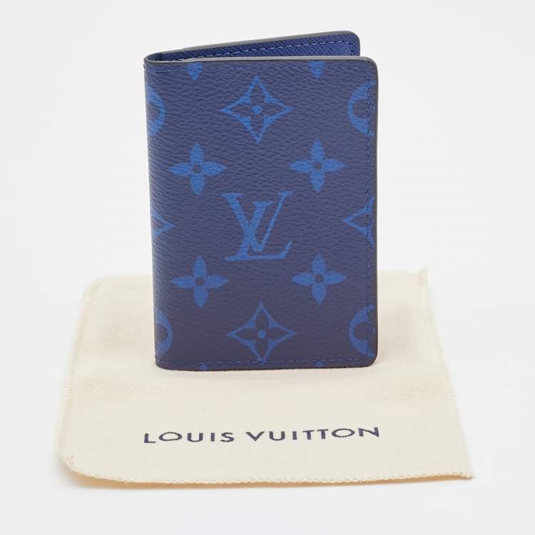 Pre Owned Louis Vuitton Blue Monogram Canvas Pocket Organizer