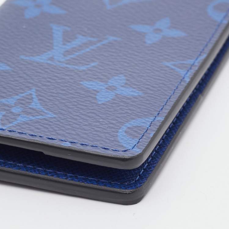 Pre Owned Louis Vuitton Blue Monogram Canvas Pocket Organizer