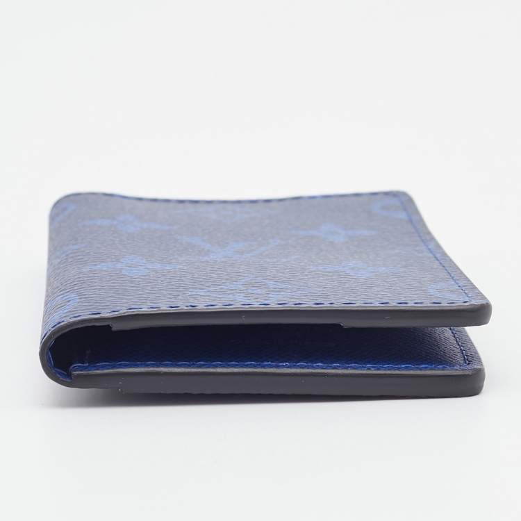 Pre Owned Louis Vuitton Blue Monogram Canvas Pocket Organizer