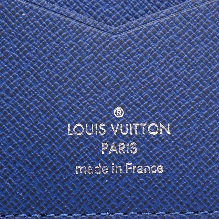 Pre Owned Louis Vuitton Blue Monogram Canvas Pocket Organizer