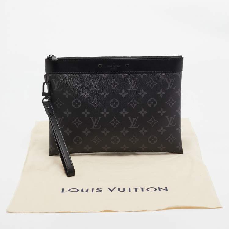 Pre Owned Louis Vuitton Monogram Eclipse Canvas To-Go Pochette