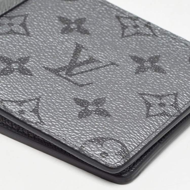 Pre Owned Louis Vuitton Monogram Eclipse Reverse Canvas Multiple Wallet