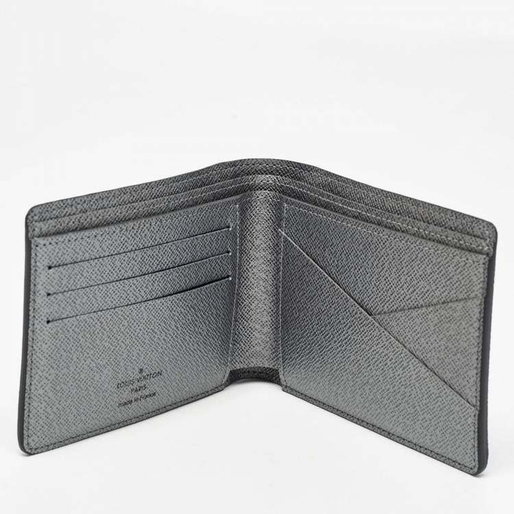 Pre Owned Louis Vuitton Monogram Eclipse Reverse Canvas Multiple Wallet