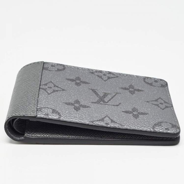 Pre Owned Louis Vuitton Monogram Eclipse Reverse Canvas Multiple Wallet
