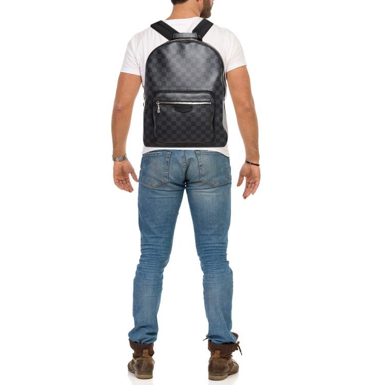 Pre Owned Louis Vuitton Damier Graphite Canvas Josh Backpack