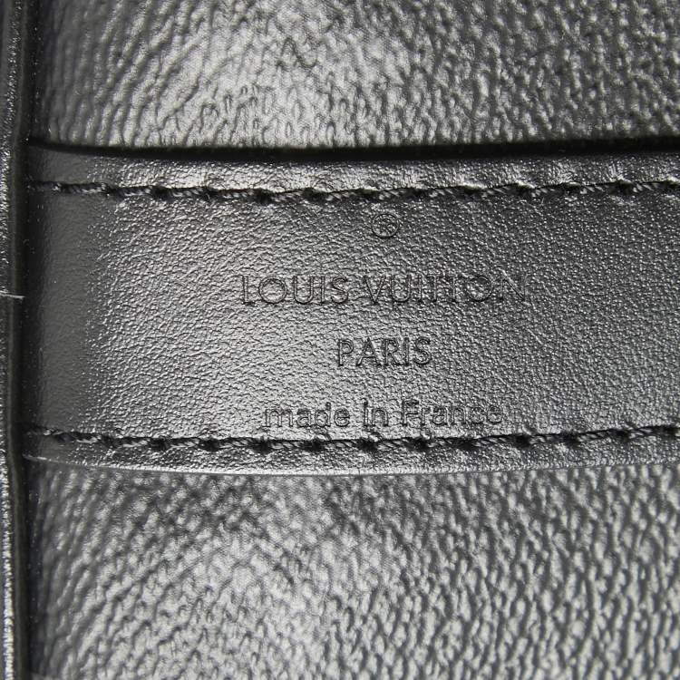 Pre Owned Louis Vuitton Monogram Eclipse and Reverse Canvas Keepall Bandouliere 50 Bag