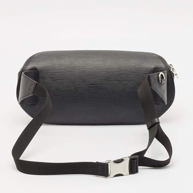 Pre Owned Louis Vuitton Black Epi Leather LV Initials Bumbag