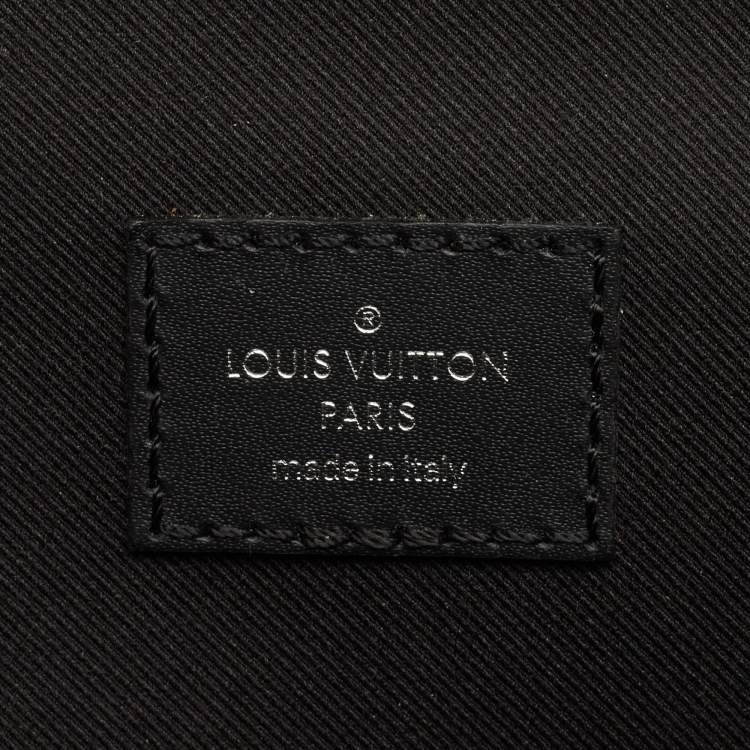Pre Owned Louis Vuitton Black Epi Leather LV Initials Bumbag