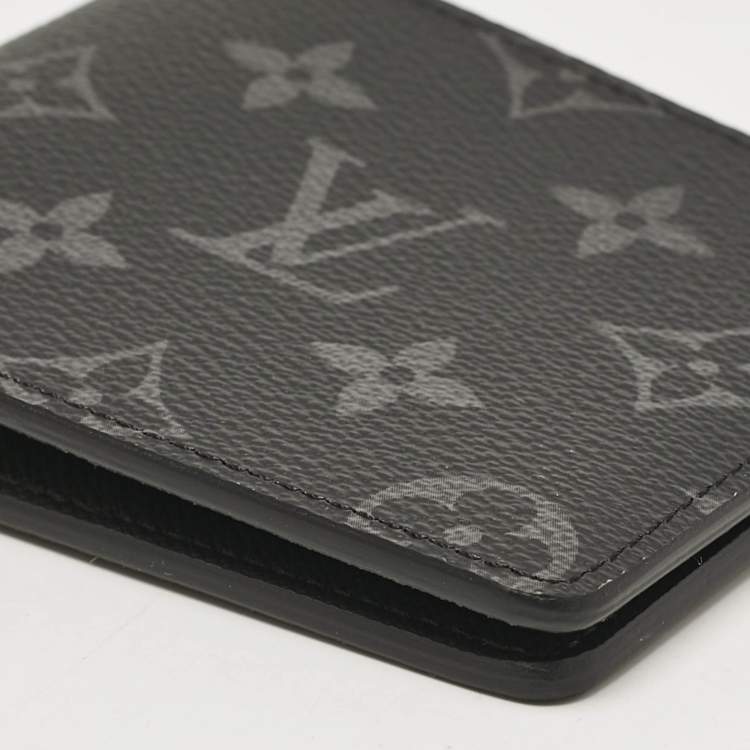 Pre Owned Louis Vuitton Monogram Eclipse Canvas Slender Wallet