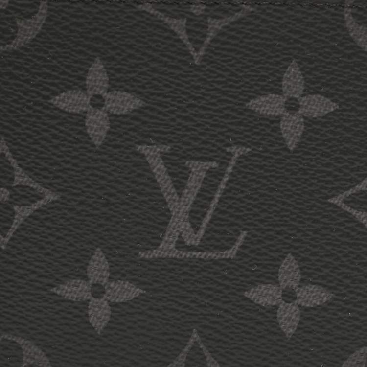 Pre Owned Louis Vuitton Monogram Eclipse Canvas Slender Wallet
