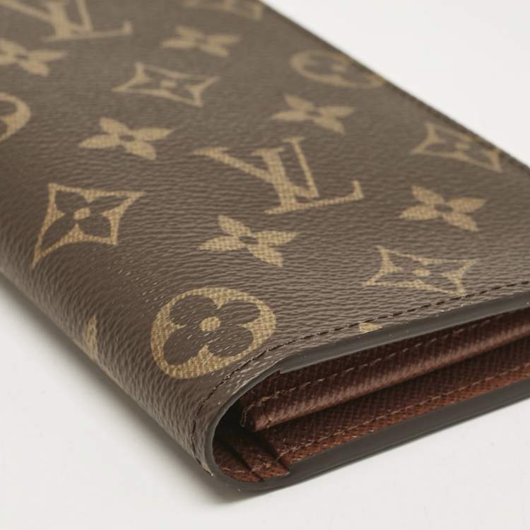 Pre Owned Louis Vuitton Monogram Canvas Brazza Wallet