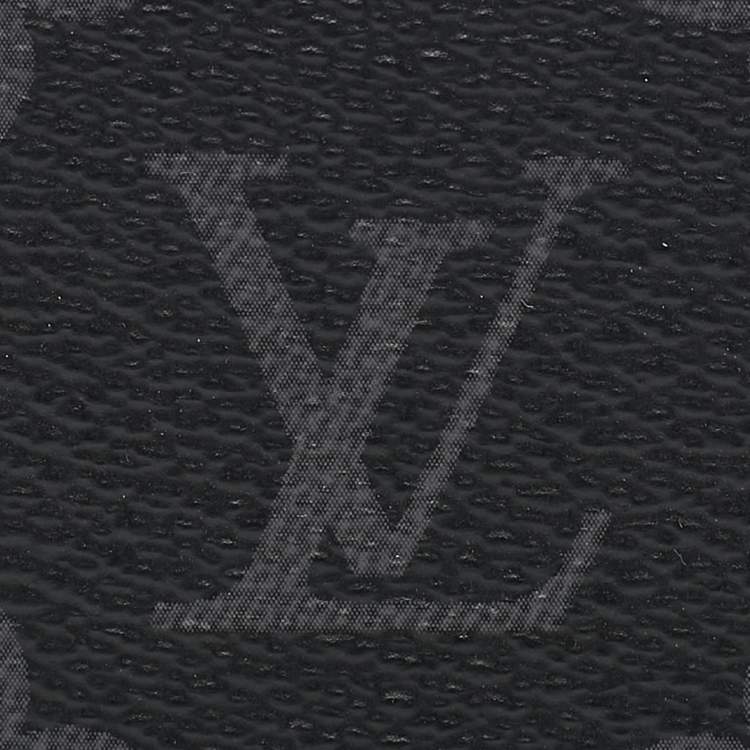 Pre Owned Louis Vuitton Monogram Eclipse Canvas Envelope Business Card Holder