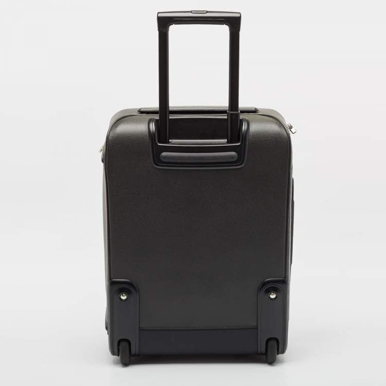Pre Owned Louis Vuitton Black Taiga Leather Business Pegase 55 Luggage