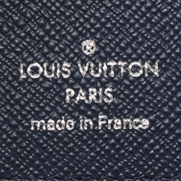 Pre Owned Louis Vuitton Navy Damier Graphite 3D Canvas Multiple Bifold Wallet
