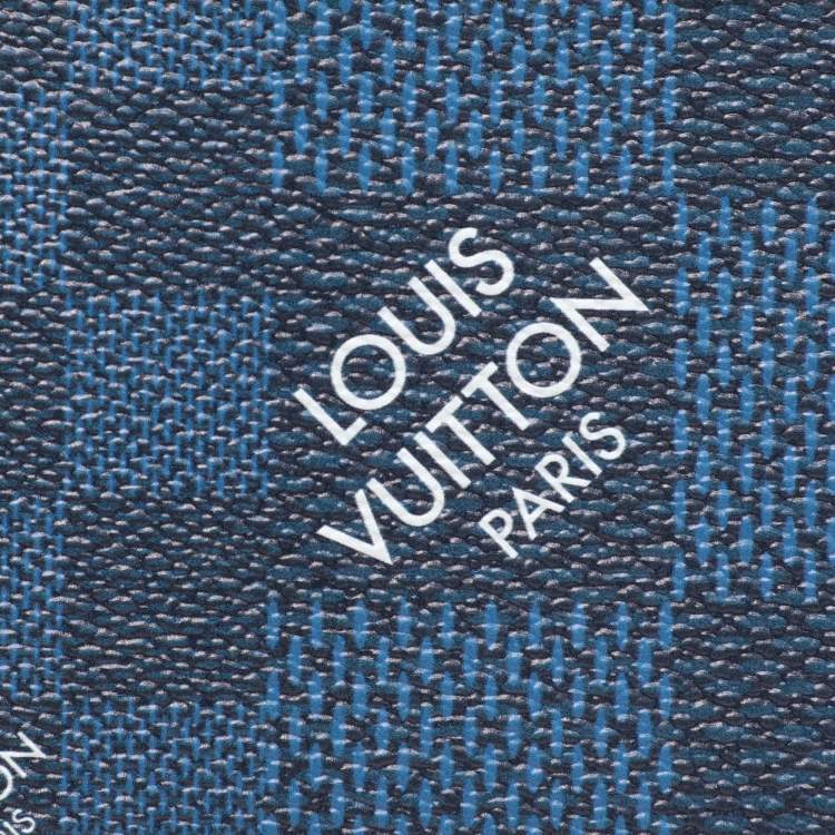 Pre Owned Louis Vuitton Navy Damier Graphite 3D Canvas Multiple Bifold Wallet