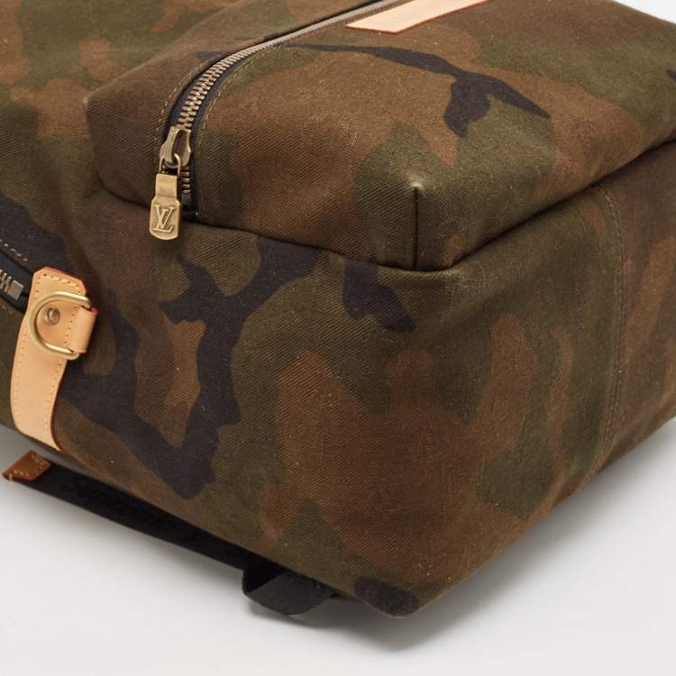 Pre Owned Louis Vuitton x Supreme Monogram Camouflage Apollo Backpack