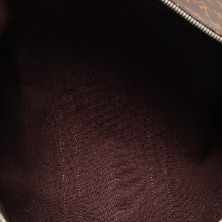 Pre Owned Louis Vuitton Black Monogram Canvas Keepall Bandouliere 45 Bag