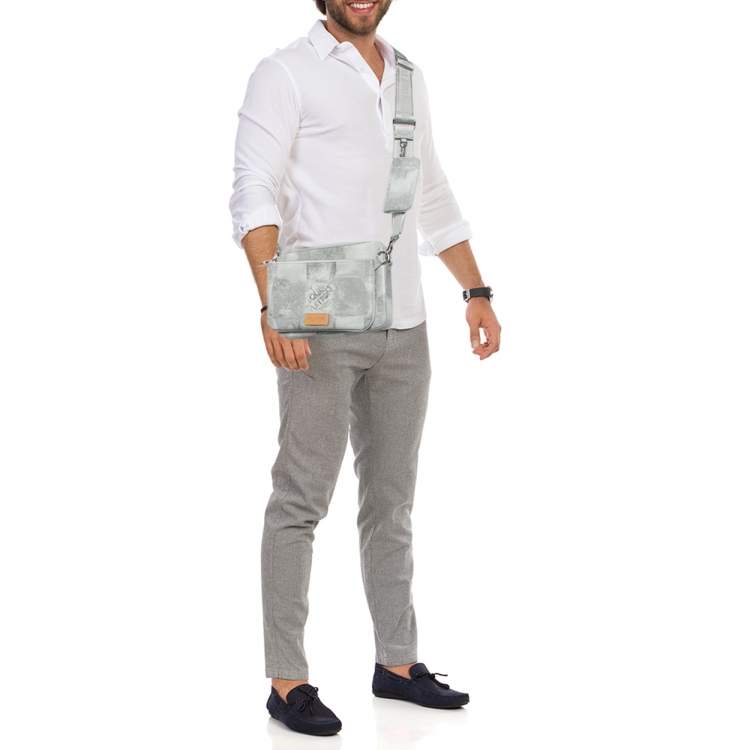 Pre Owned Louis Vuitton Damier Salt Canvas Trio Messenger Bag