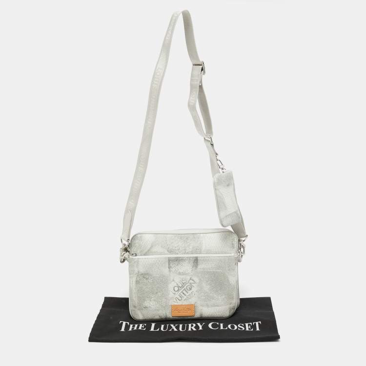 Pre Owned Louis Vuitton Damier Salt Canvas Trio Messenger Bag