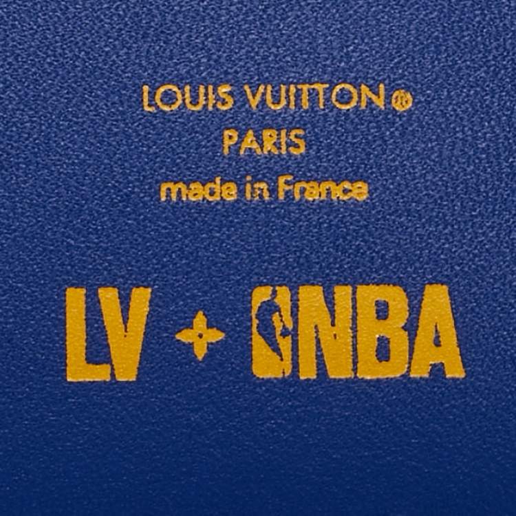 Pre Owned Louis Vuitton x NBA Blue Monogram Taurillon Leather Pocket Organizer