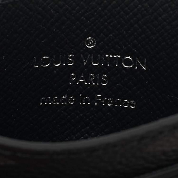 Pre Owned Louis Vuitton Monogram Eclipse Canvas Double Card Holder