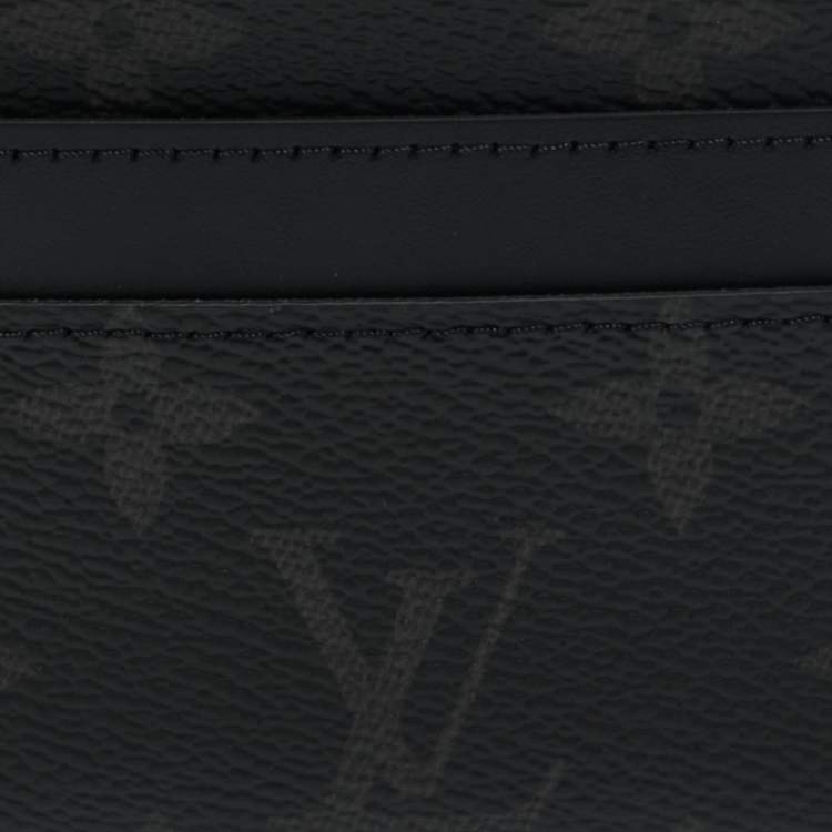 Pre Owned Louis Vuitton Monogram Eclipse Canvas Double Card Holder