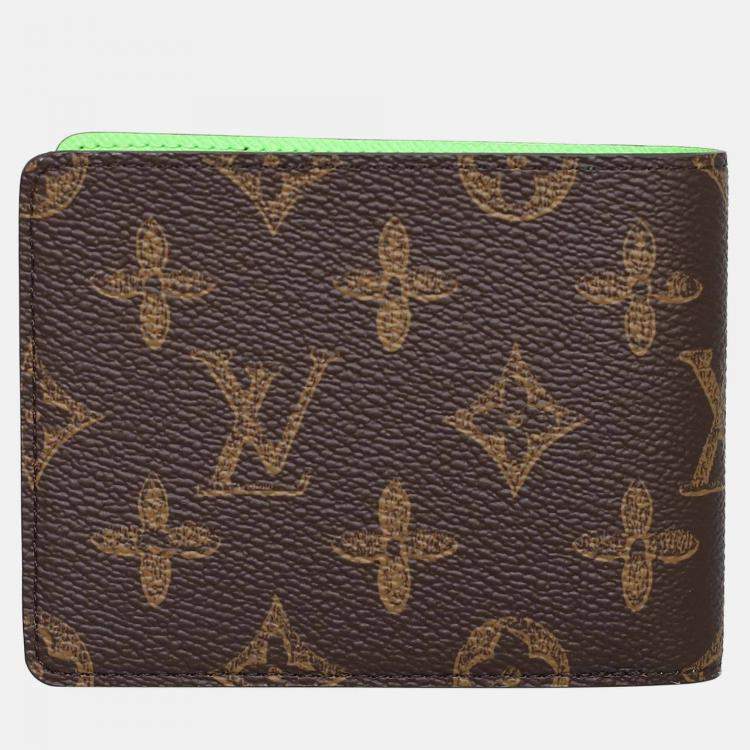 Pre Owned Louis Vuitton Brown Coated Canvas PF. Multiple Wallet