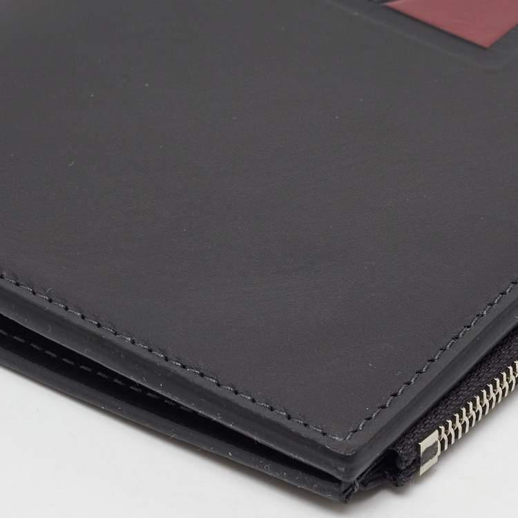 Pre Owned Louis Vuitton Black Leather America's Cup E-Zip Long Wallet