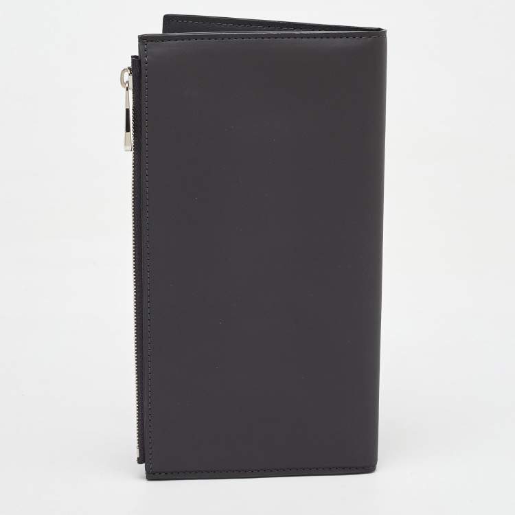 Pre Owned Louis Vuitton Black Leather America's Cup E-Zip Long Wallet
