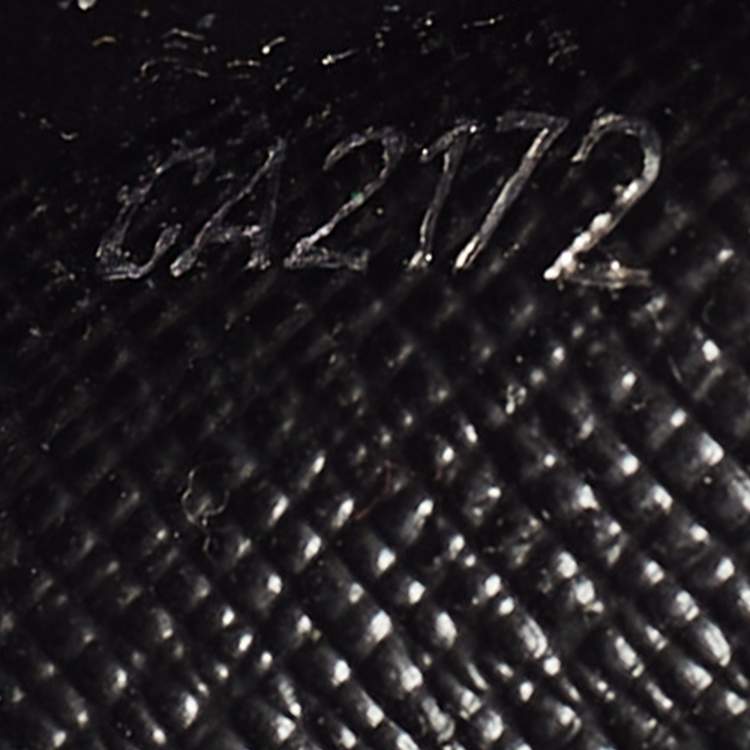 Pre Owned Louis Vuitton Black Taiga Leather Business Card Holder