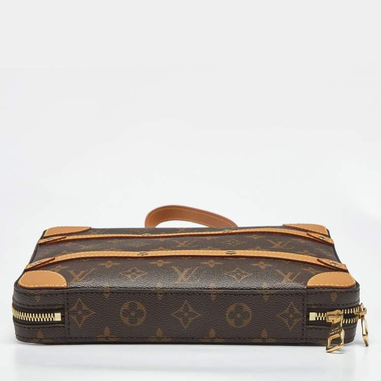 Pre Owned Louis Vuitton Monogram Canvas Soft Trunk Messenger PM Bag