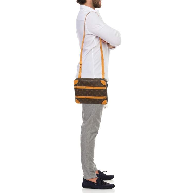 Pre Owned Louis Vuitton Monogram Canvas Soft Trunk Messenger PM Bag