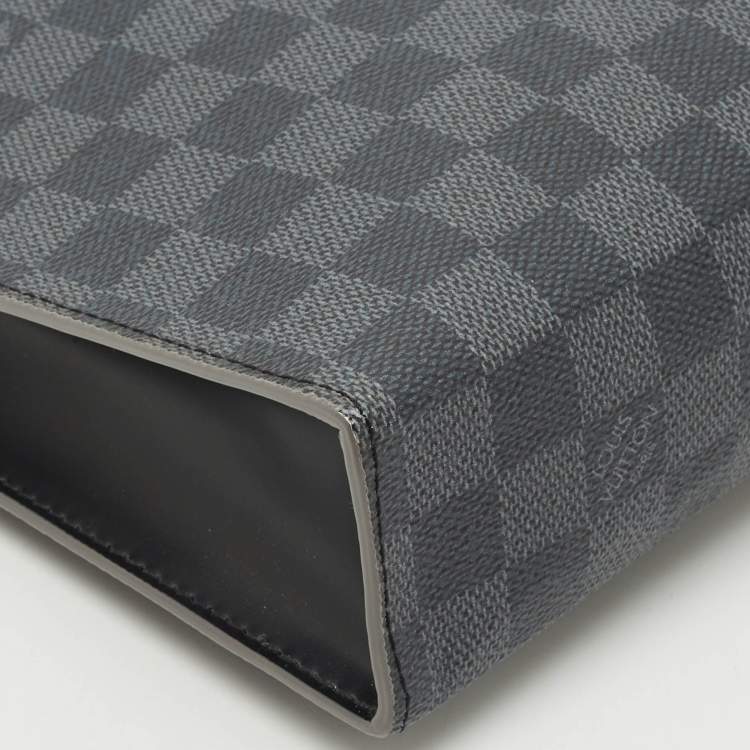 Pre Owned Louis Vuitton Damier Graphite Canvas Pochette Voyage MM