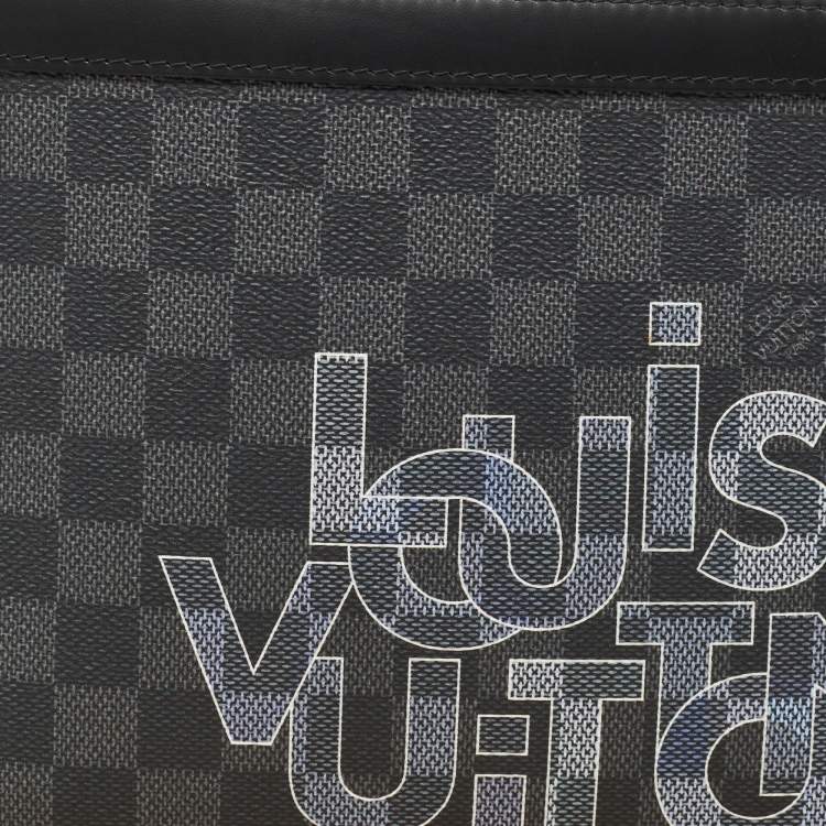 Pre Owned Louis Vuitton Damier Graphite Canvas Pochette Voyage MM