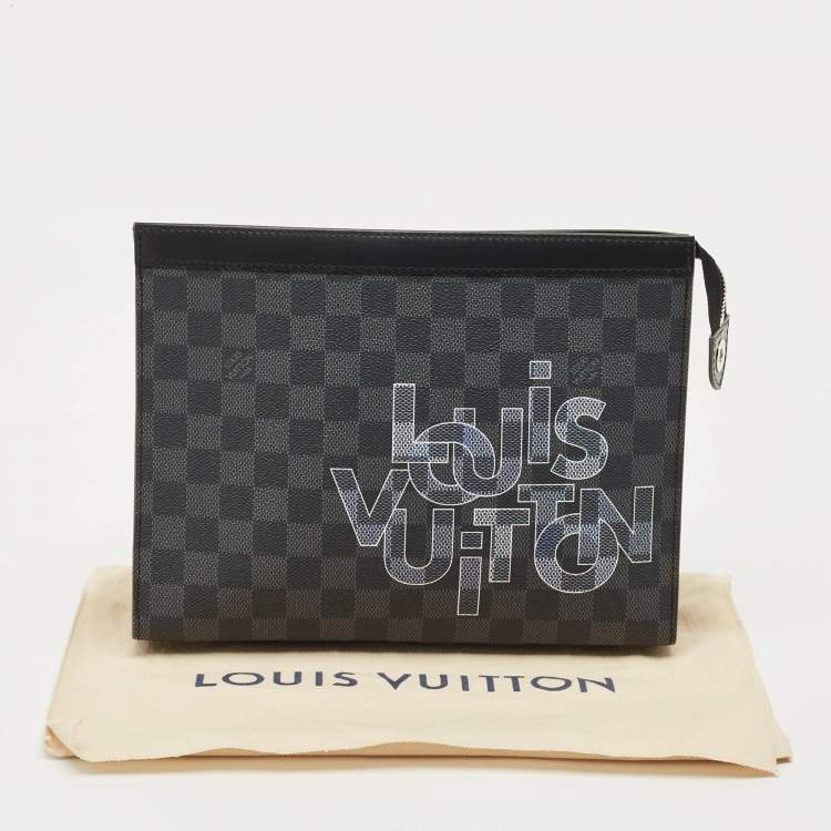 Pre Owned Louis Vuitton Damier Graphite Canvas Pochette Voyage MM