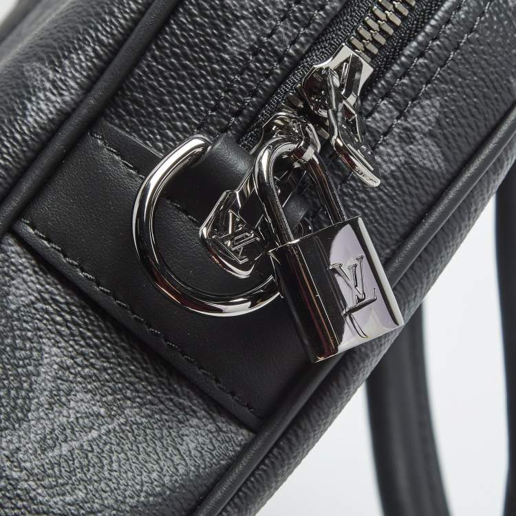 Pre Owned Louis Vuitton Monogram Eclipse Canvas Porte Documents Voyage PM Bag