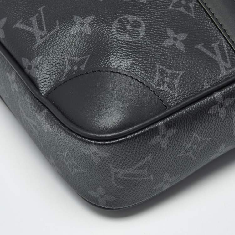Pre Owned Louis Vuitton Monogram Eclipse Canvas Porte Documents Voyage PM Bag