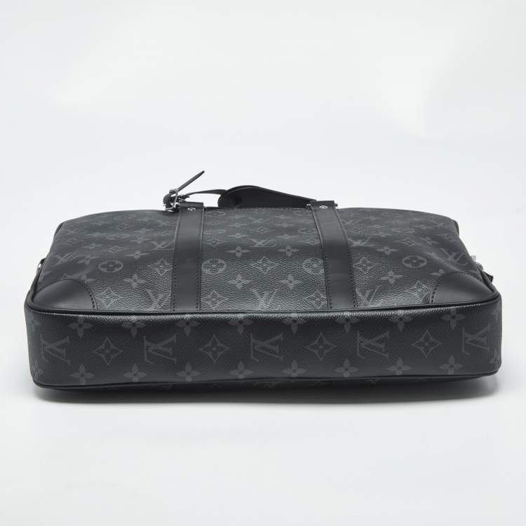 Pre Owned Louis Vuitton Monogram Eclipse Canvas Porte Documents Voyage PM Bag
