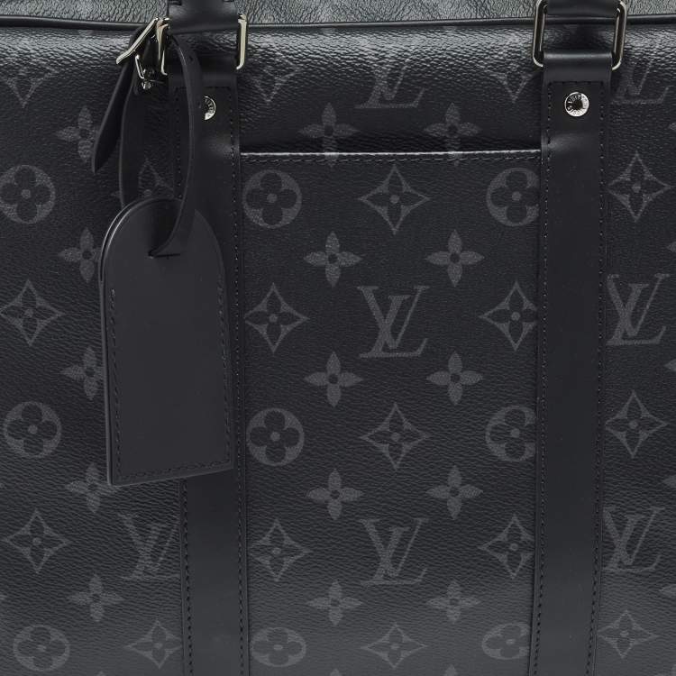Pre Owned Louis Vuitton Monogram Eclipse Canvas Porte Documents Voyage PM Bag