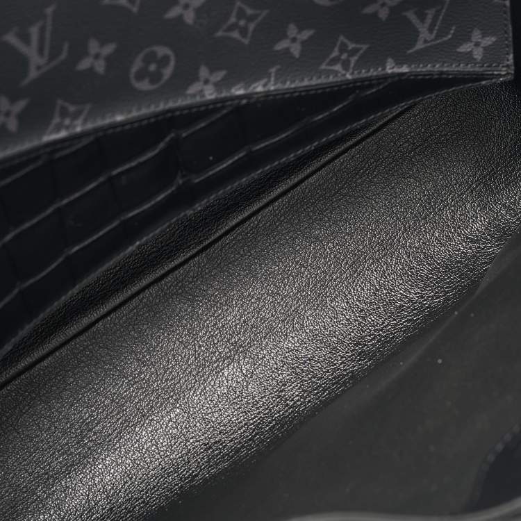 Pre Owned Louis Vuitton Monogram Eclipse Canvas and Leather Grand Sac Tote